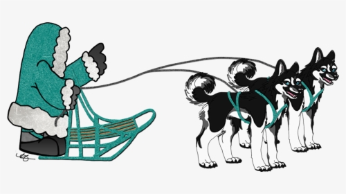 Sled Drawing Iditarod Huge Freebie Download For Powerpoint - Iditarod Dog Sled Clip Art, HD Png Download, Transparent PNG