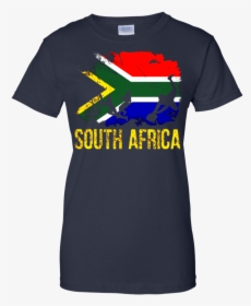 South African Flag Rugby Players T-shirt - T-shirt, HD Png Download, Transparent PNG
