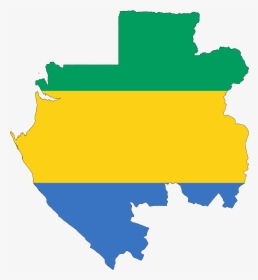 Flag Map Gabon, HD Png Download, Transparent PNG