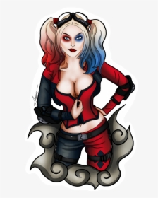 Harley Quinn Cartoon Png, Transparent Png, Transparent PNG