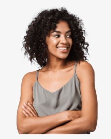 Beautiful Model Looking Off To The Side - Sitting, HD Png Download, Transparent PNG