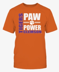 Clemson Tiger Football Paw Power T Shirt - Active Shirt, HD Png Download, Transparent PNG