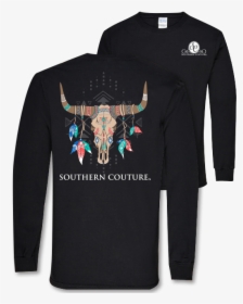 Sc Classic Tribal Skull On Long Sleeve - Camper Christmas T Shirt, HD Png Download, Transparent PNG