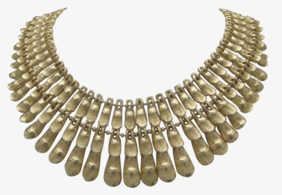 Bsk Egyptian Necklace Gold Toned Rhinestone Salad - Necklace, HD Png Download, Transparent PNG