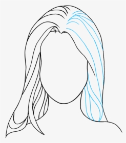 How To Draw Woman S Face - Line Art, HD Png Download, Transparent PNG