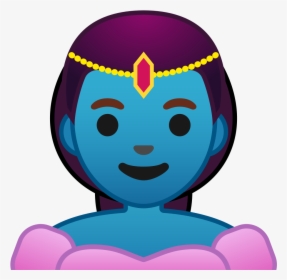 Woman Genie Icon - Android Genie Emoji, HD Png Download, Transparent PNG