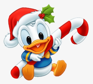 Christmas Cartoon Donald Duck, HD Png Download, Transparent PNG