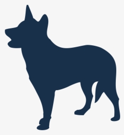 Australian Cattle Dog Clipart Royalty Free Library - Australian Cattle Dog Silhouette, HD Png Download, Transparent PNG