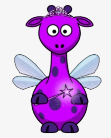 Fairy Vector - Red Giraffe Clipart, HD Png Download, Transparent PNG