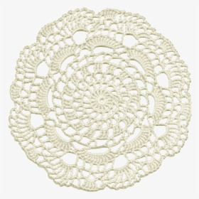 White Flowers Lace Watercolor Transparent Illustration - Doily, HD Png Download, Transparent PNG