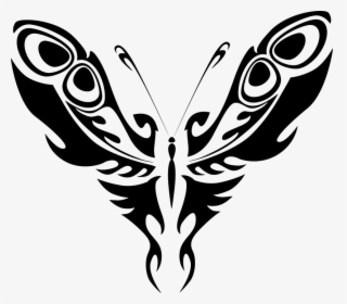 Image Result For Feather Clipart - Tribal Butterfly, HD Png Download, Transparent PNG