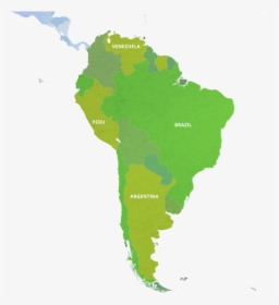 Transparent Latin America Map Png , Png Download - Montessori South America Continent, Png Download, Transparent PNG