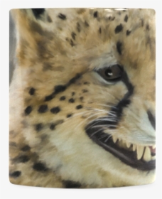 Painting Grinning Cheetah Portrait White Mug - Cheetah, HD Png Download, Transparent PNG