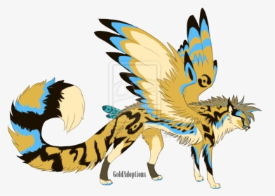 Pictures Of Winged Animals Wolves And Cats Anime Cheetah - Anime Cats With Wings, HD Png Download, Transparent PNG