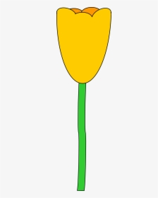 This Free Icons Png Design Of Yellow Tulip - Yellow Tulip Clipart, Transparent Png, Transparent PNG