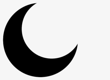 Black Crescent Moon Png Free Download - Crescent, Transparent Png, Transparent PNG