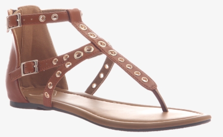 Augusta In Tobacco Flat Sandals - Sandal, HD Png Download, Transparent PNG