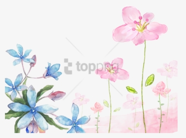 Free Png Download Watercolor Flowers Background Png - Flower Background Hd Png, Transparent Png, Transparent PNG