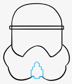 How To Draw Stormtrooper Helmet - Drawing, HD Png Download, Transparent PNG