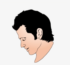 Man Face Side View Svg Clip Arts - Man Face Side View, HD Png Download, Transparent PNG