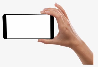 Transparent Hand With Phone Png - Transparent Hand On Phone, Png Download, Transparent PNG