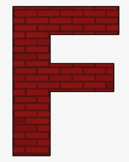 Letter F Png - Brick Letter F, Transparent Png, Transparent PNG