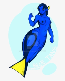 Blue Tang Png - Cartoon, Transparent Png, Transparent PNG