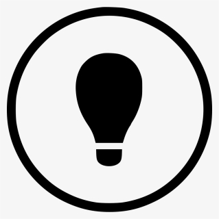 Round Circle Lamp Light Idea Lighting Flash - Light Icon Round Png, Transparent Png, Transparent PNG