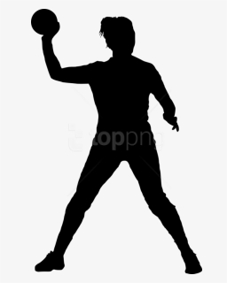 Free Png Sport Handball Silhouette Png Images Transparent - Handball Silhouette Png, Png Download, Transparent PNG