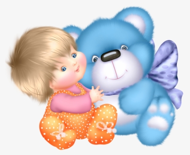 Transparent Animalitos Bebes Baby Shower Png - Clip Art Cute Baby Teddy Bear, Png Download, Transparent PNG