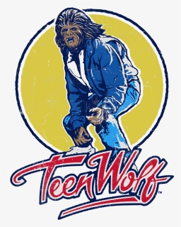 Teen Wolf Rockin Teen Wolf Men S Long Sleeve T-shirt - Surfing Teen Wolf, HD Png Download, Transparent PNG