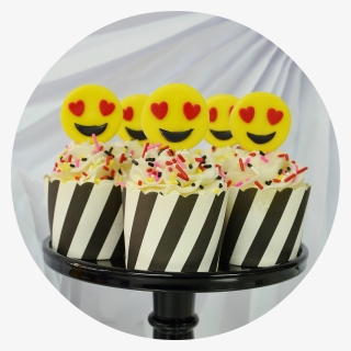 True Love Emoji Cupcake Toppers Sweet Cakes By Rebecca - Cake Decorating, HD Png Download, Transparent PNG