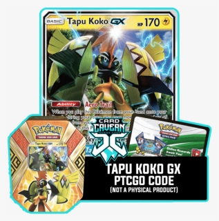 Pokemon Cards Tapu Koko Gx, HD Png Download, Transparent PNG