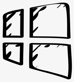 Windows 8 Sketched Logo - Windows 8, HD Png Download, Transparent PNG