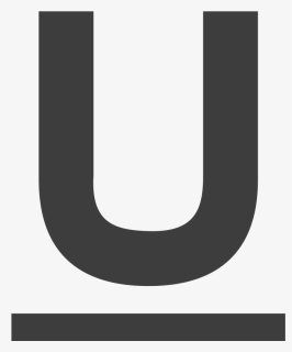 Logo U With Underline , Png Download - Black-and-white, Transparent Png, Transparent PNG