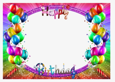 Happy Birthday Frame Png Hd - Transparent Birthday Frame Png, Png Download, Transparent PNG