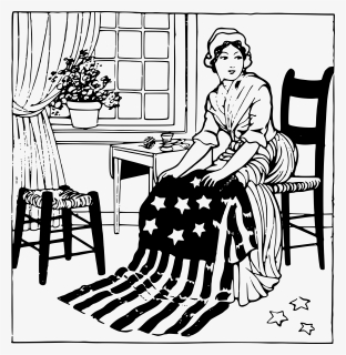 Basic Betsy Ross Clip Arts - Betsy Ross Clip Art, HD Png Download, Transparent PNG