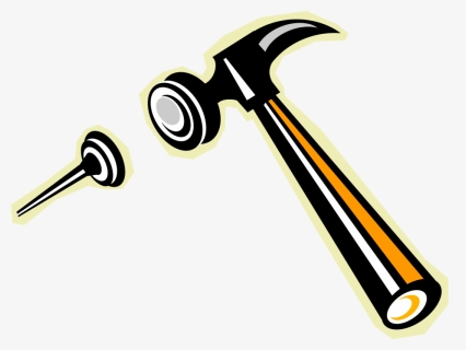 Vector Illustration Of Woodworking And Carpentry Hammer, HD Png Download, Transparent PNG