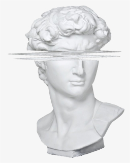 Aesthetic Art Png Transparent - Vaporwave Head Statue Png, Png Download, Transparent PNG