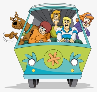 Scooby Doo Characters In Mystery Machine, HD Png Download, Transparent PNG