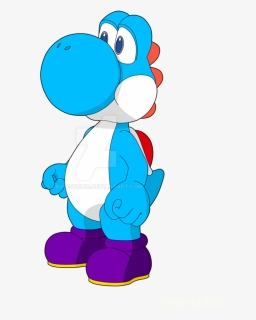 Yoshi Vector Light Blue - Mario Series, HD Png Download, Transparent PNG