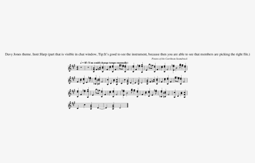 Listen To Davy Jones Theme - Sheet Music, HD Png Download, Transparent PNG