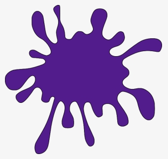 Purple Paint Splatter Clip Art, HD Png Download, Transparent PNG