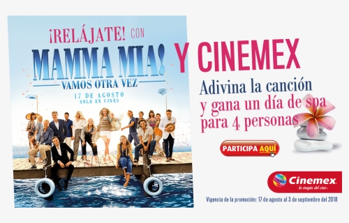 Mamma Mia Here We Go Again Bluray Cover , Png Download - Mamma Mia 2 Dvd Cover, Transparent Png, Transparent PNG