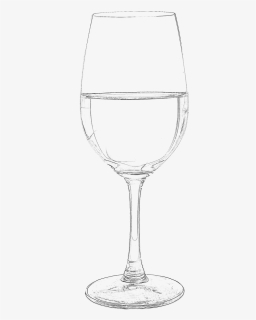 Wine Glass Drawing Png - Wine Glass, Transparent Png, Transparent PNG