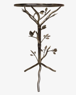 Gold Birdie On A Branch Table - Twig, HD Png Download, Transparent PNG