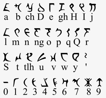 Star Trek Alphabet Png - Star Trek Language, Transparent Png, Transparent PNG