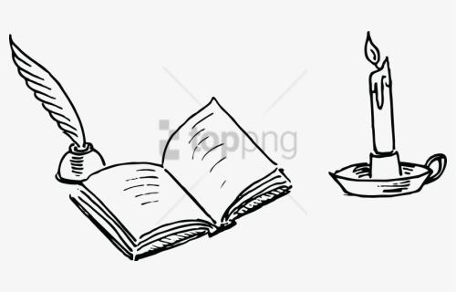 Free Png Book And Pen Drawing Png Image With Transparent - Book And Pen Clipart, Png Download, Transparent PNG