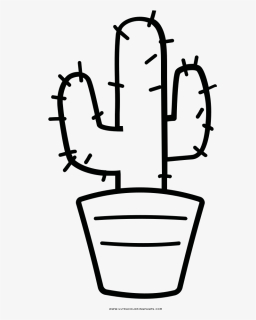 Survival Cactus Coloring Page Printable In Sweet And - Easy Cactus Coloring Pages, HD Png Download, Transparent PNG