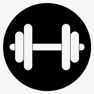 Barbell, Dumbbell, Exercise, Fitness, Sport, Strength, - Fitness Icon Png White, Transparent Png, Transparent PNG